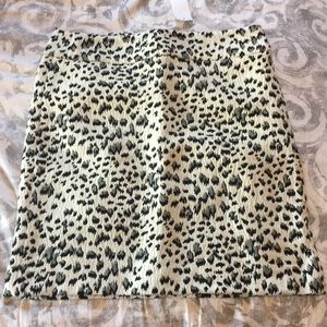 Loft Leopard Skirt